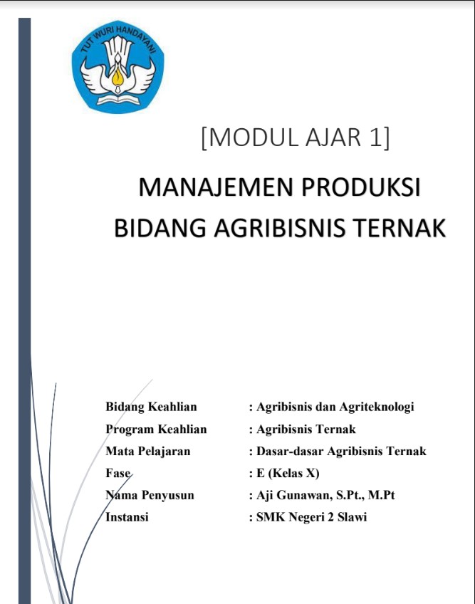 Modul Ajar Dasar Dasar Agribisnis Ternak